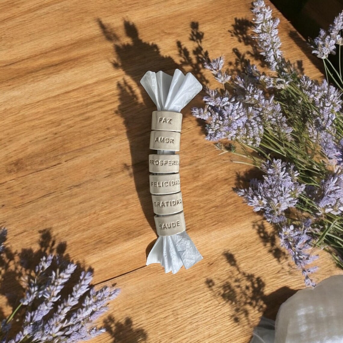 Vue 2 du kit de ronds de serviette
